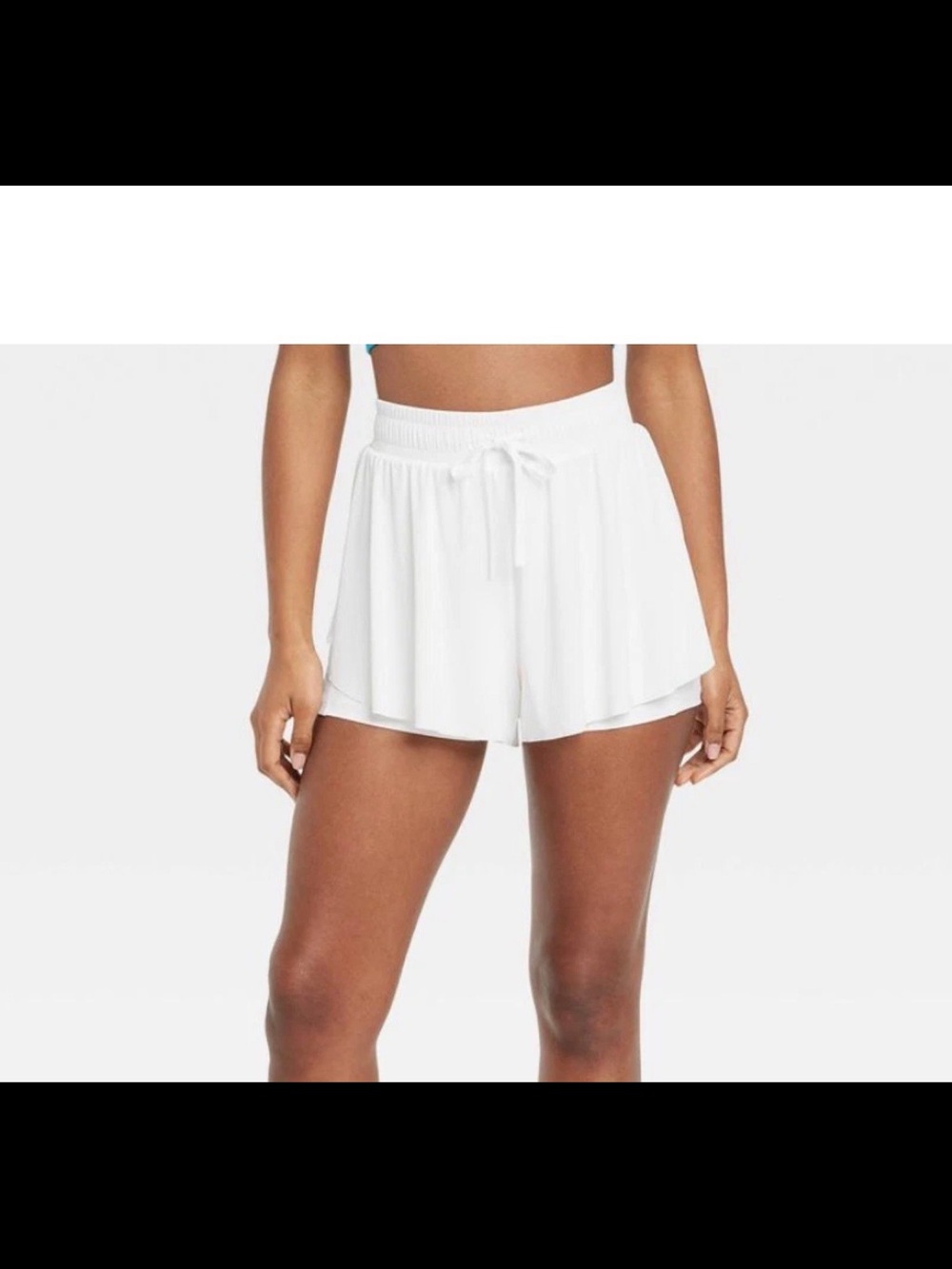 JoyLab White Drawstring Skort Shorts